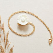 Tagua seed flower necklace